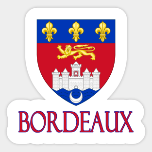 Bordeaux, France - Coat of Arms Design Sticker